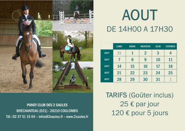 Impression Fiche d'Inscription Ecurie des 2 Saules - Poney-Club